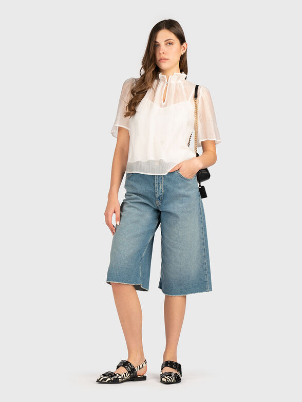 Blouse with wide sleeves - 2