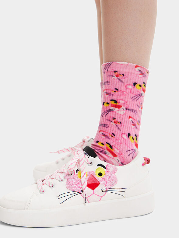 Socks with Pink Panther print - 2