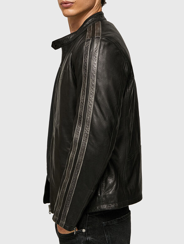 JORAH leather jacket with zipper - 4