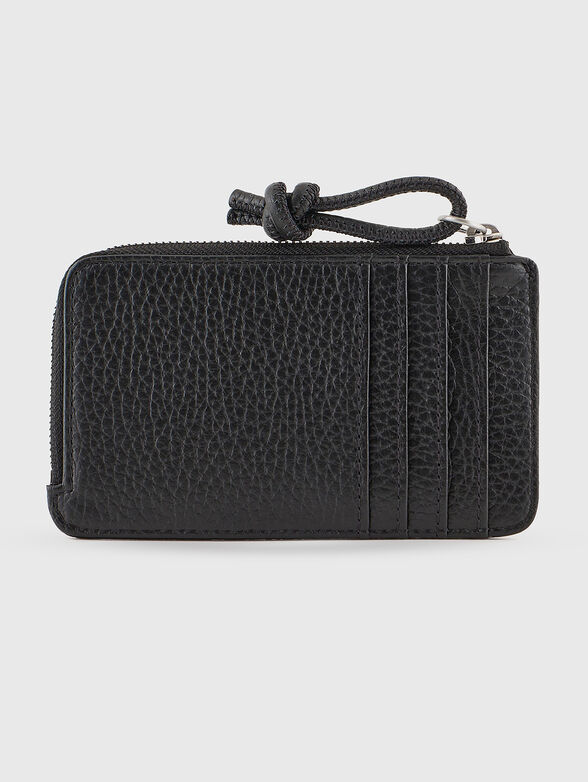 Leather card holder with zip - 2