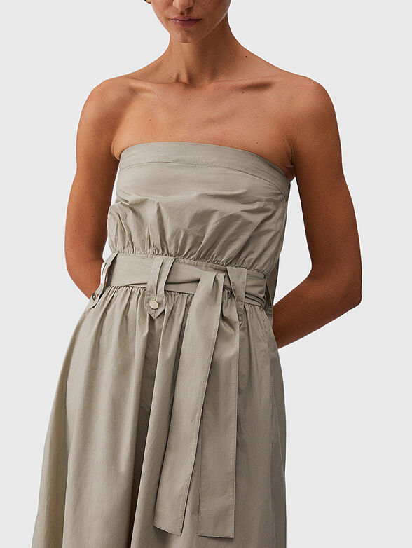 Long poplin dress - 3