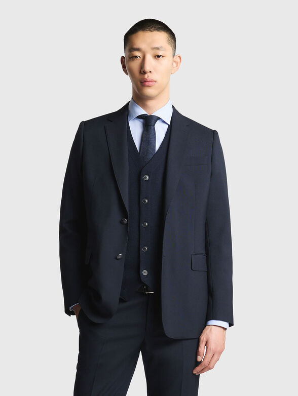 Single breasted wool jacket - 1