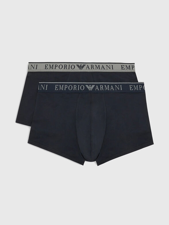 Set of two dark blue boxers - 0