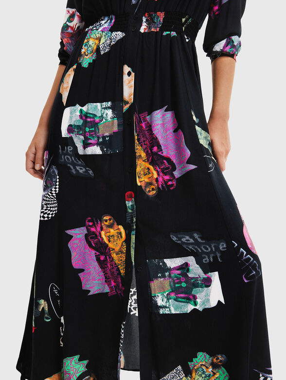 KASSANDRA long dress with buttons - 4