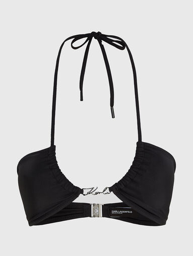 Bikini top with logo detail - 5