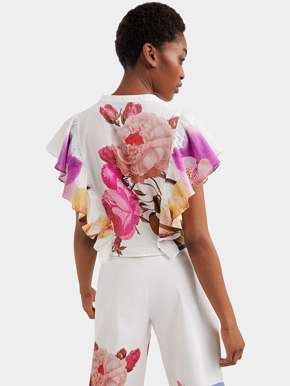 LUCRECIA blouse with floral print - 4