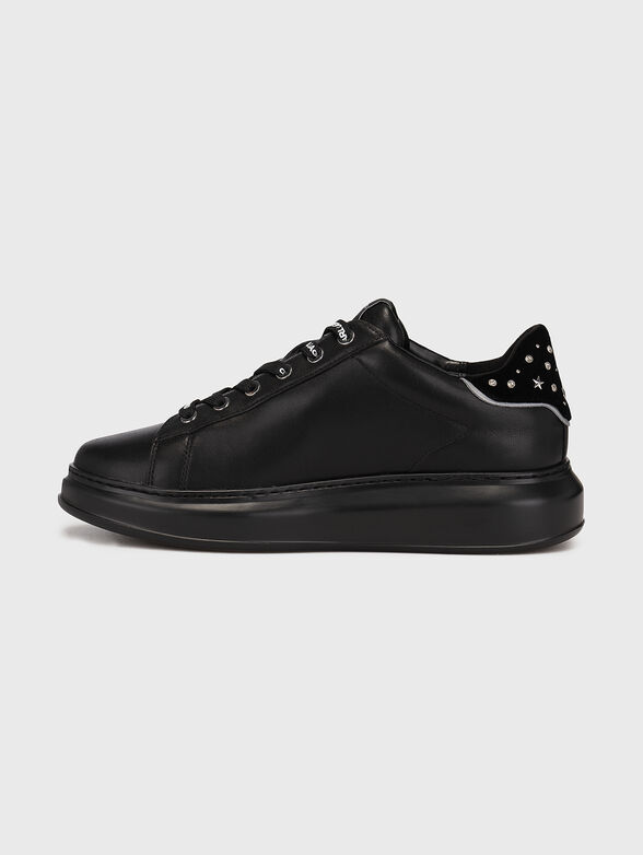 KAPRI black sports shoes with applied rhinestones - 4