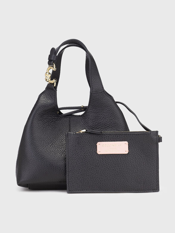 Leather bag with long strap and tote bag - 1