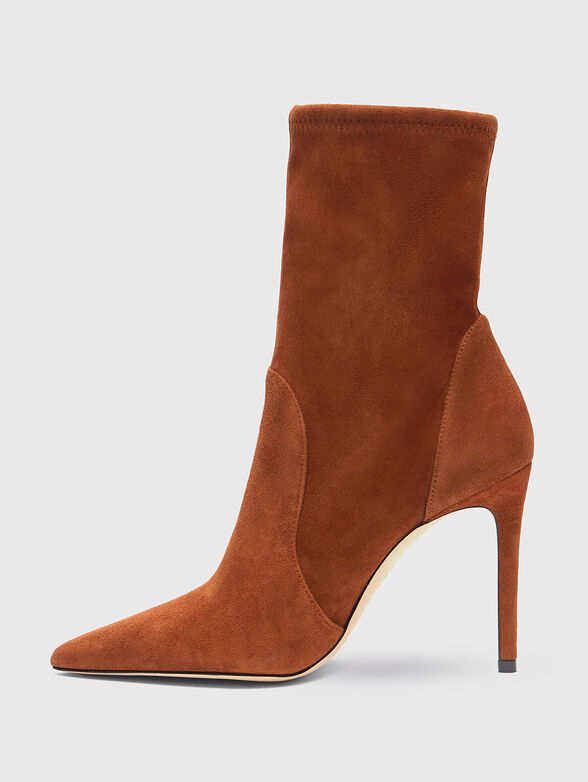 STUART POWER 10 suede heeled boots - 4