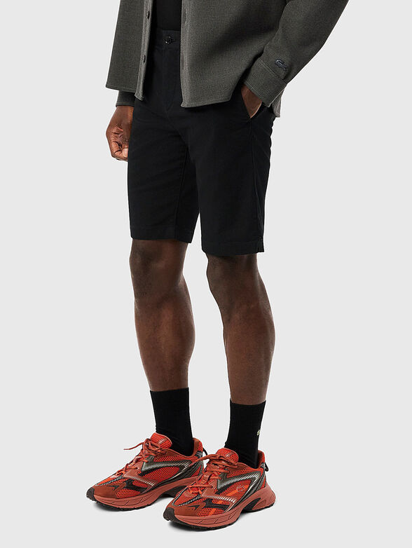 Cotton shorts in black - 1