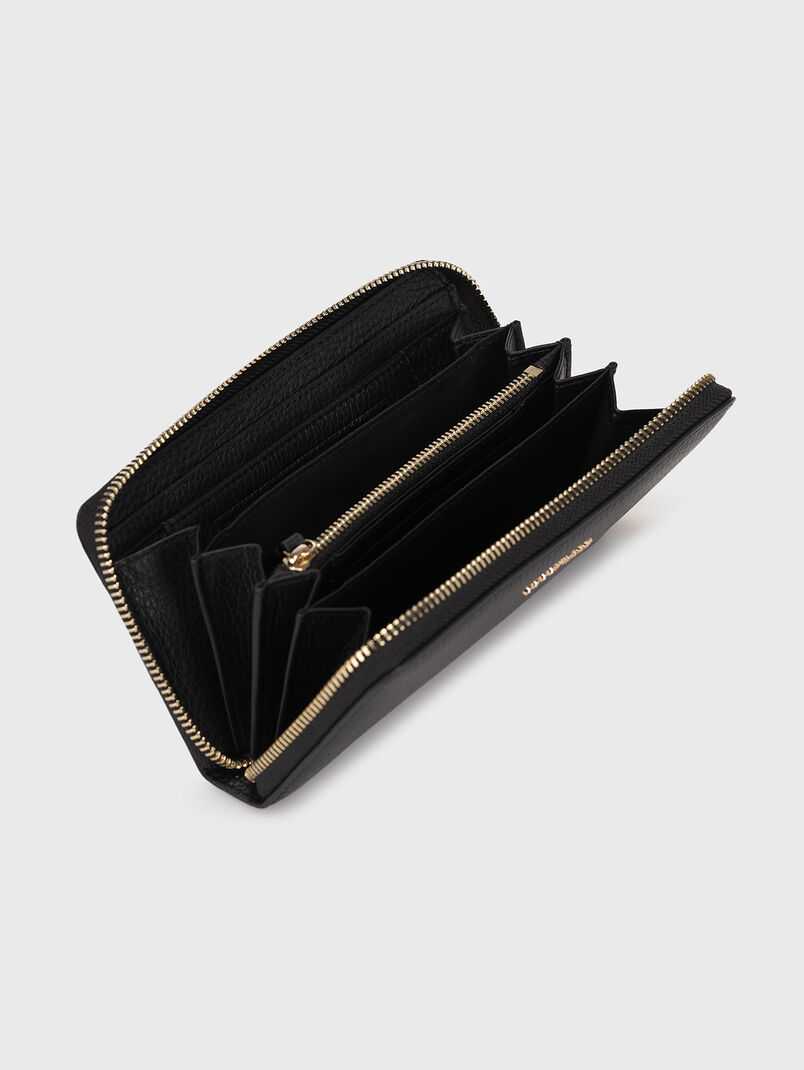 Wallet with logo detail in black - 3