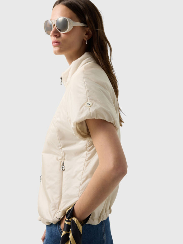 BRITANY-1 Sleeveless transition jacket in dark blue - 4
