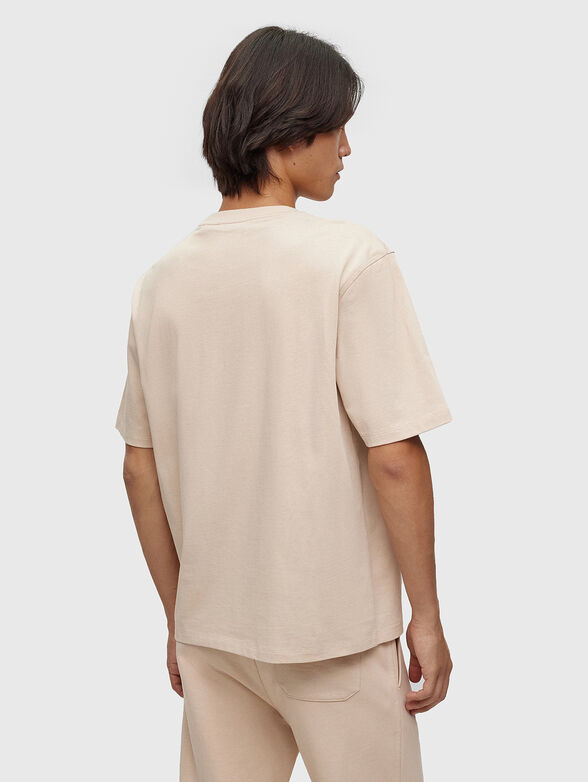 Cotton T-shirt with logo motif - 3