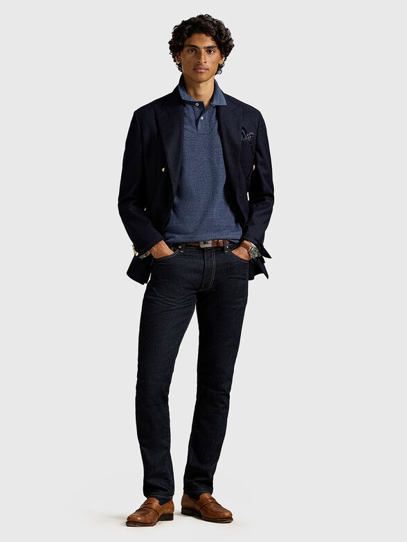 Cotton polo shirt with buttons - 2