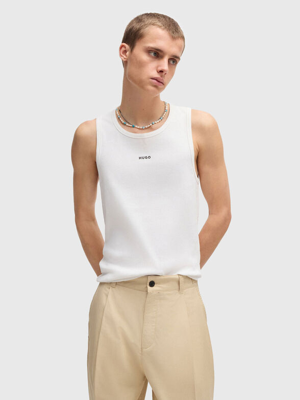 Ribbed top with logo - 1