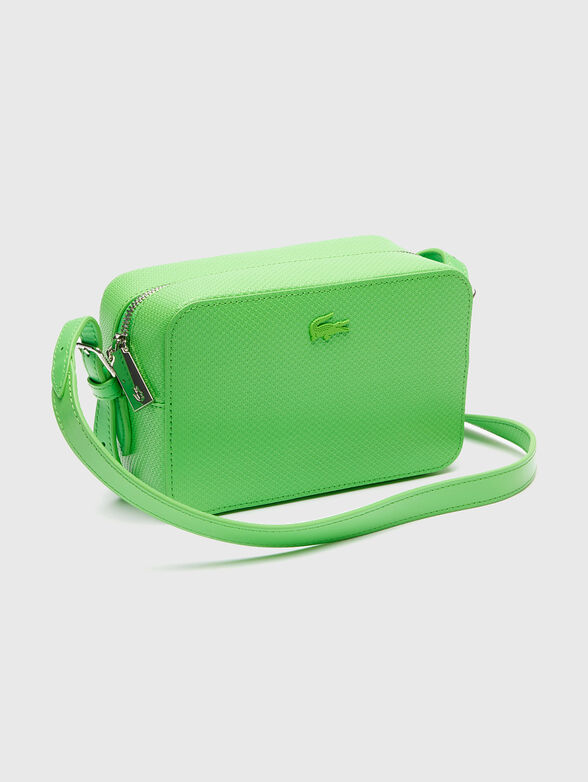 Leather crossbody bag with logo - 4