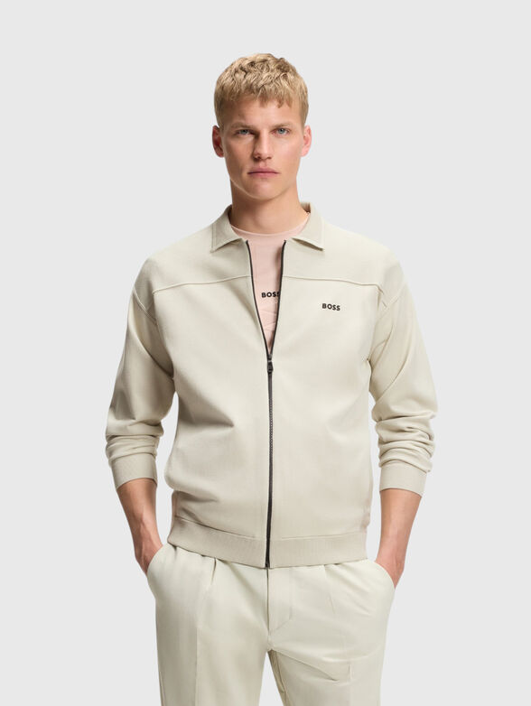 Zip-up vest with a graphic print - 1