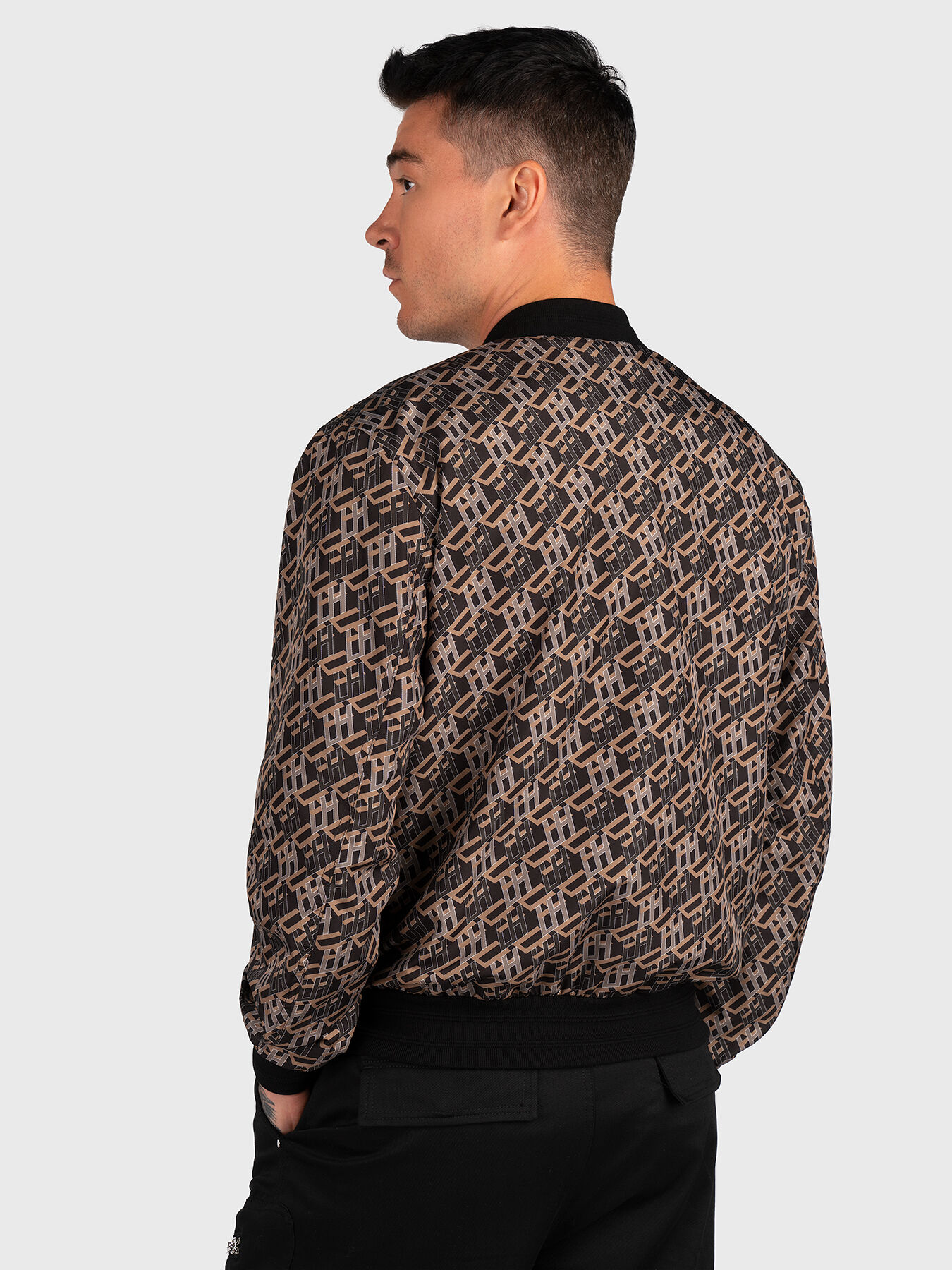 TI　FCRB MONOGRAM NYLON BLOUSON Kapital LIBERTY-BORO ZIP UP Blouson - Hickory – BLUE IN