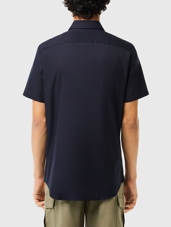 Short sleeve shirt in blue  - 3