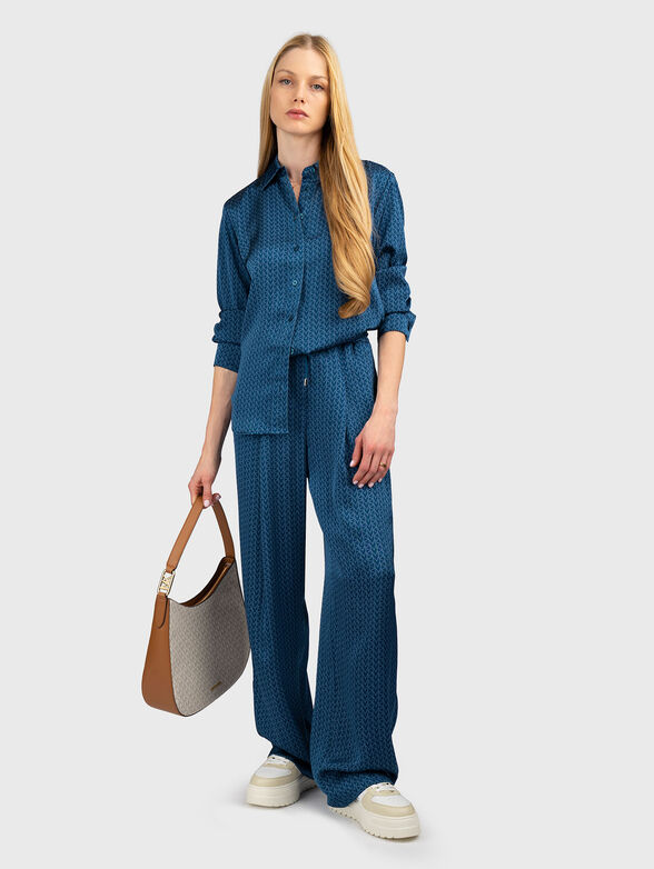 Satin shirt with monogram - 2