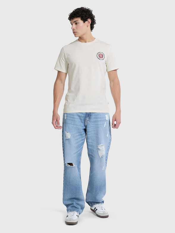 T-shirt with accent print on the back - 2