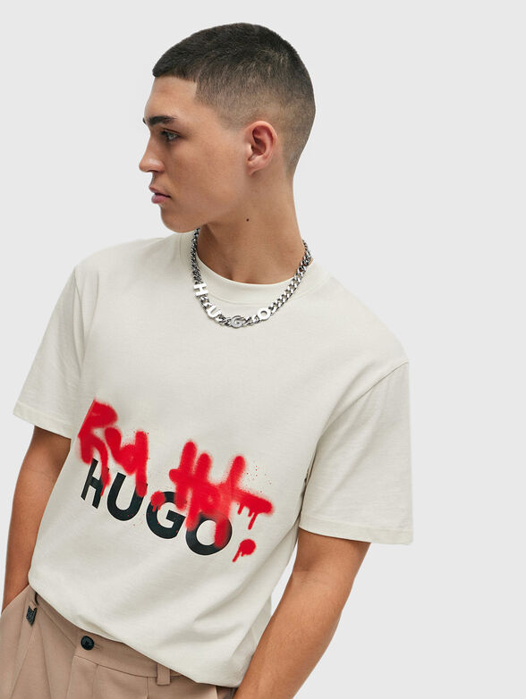 Graffiti print T-shirt - 4