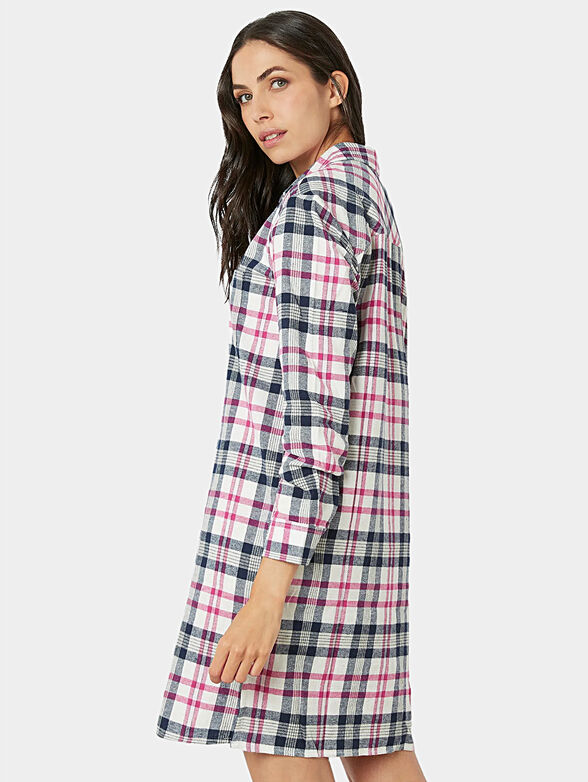 TRES CHIC nightgown with checkered print - 2