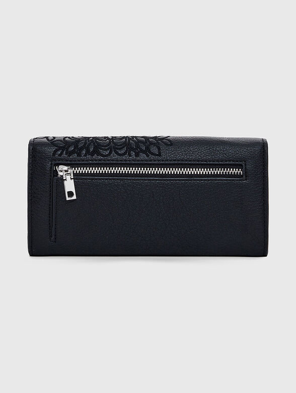 Wallet with floral embroidery  - 2