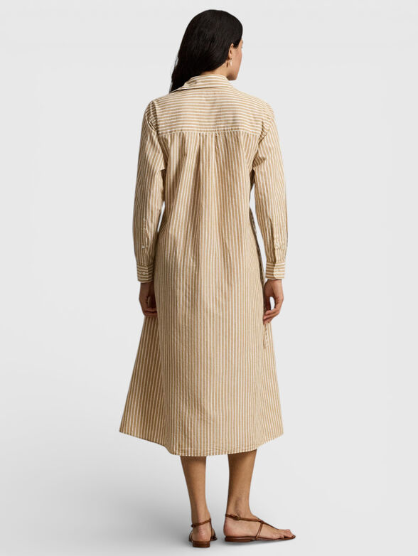 Linen and cotton wrap dress - 2