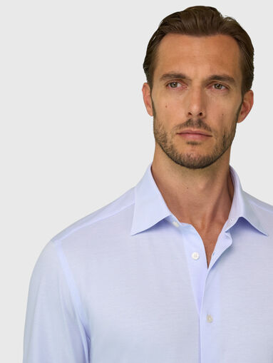 Blue cotton shirt - 4