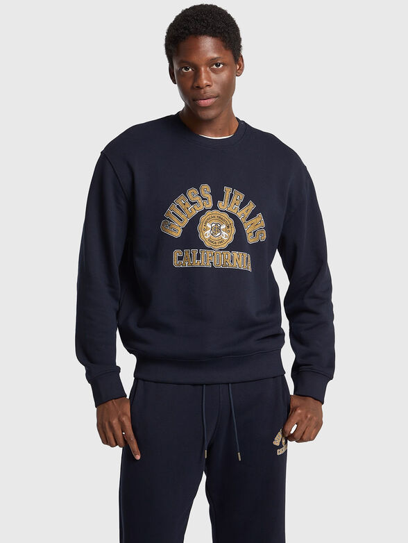 Sweatshirt with maxi logo inscription - 1