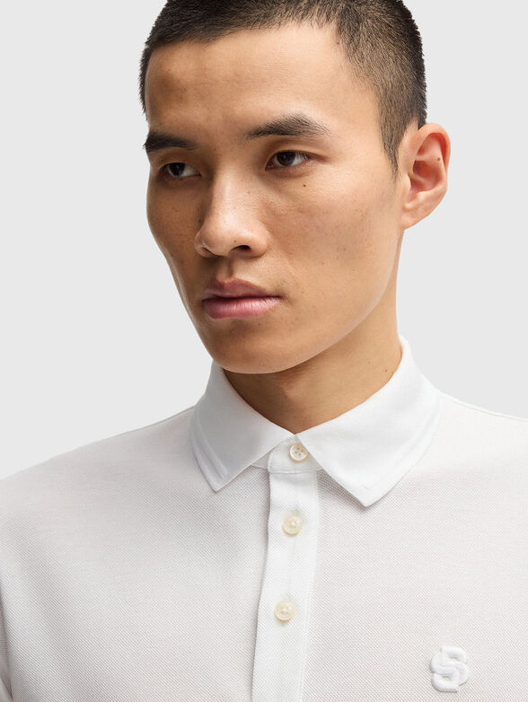 Piqué cotton polo shirt - 4