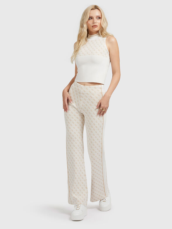 LISE top with monogram logo - 2