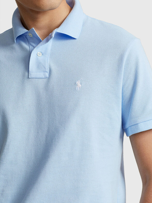 Light blue cotton Polo-shirt - 4