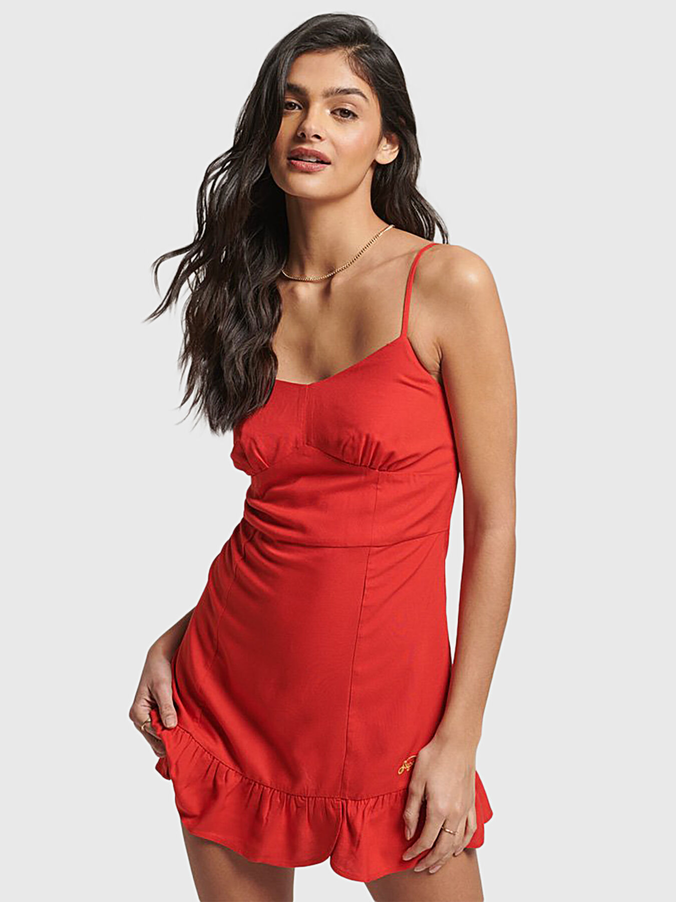Red superdry dress hotsell