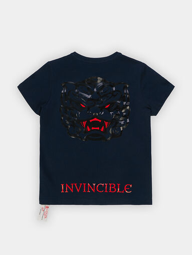 T-shirt in dark blue  - 3