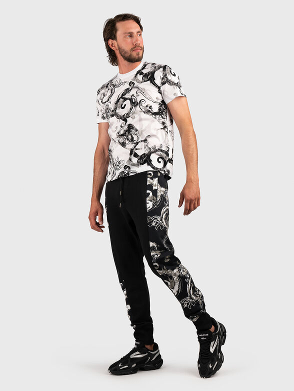 Sports pants with accent stripe - 4