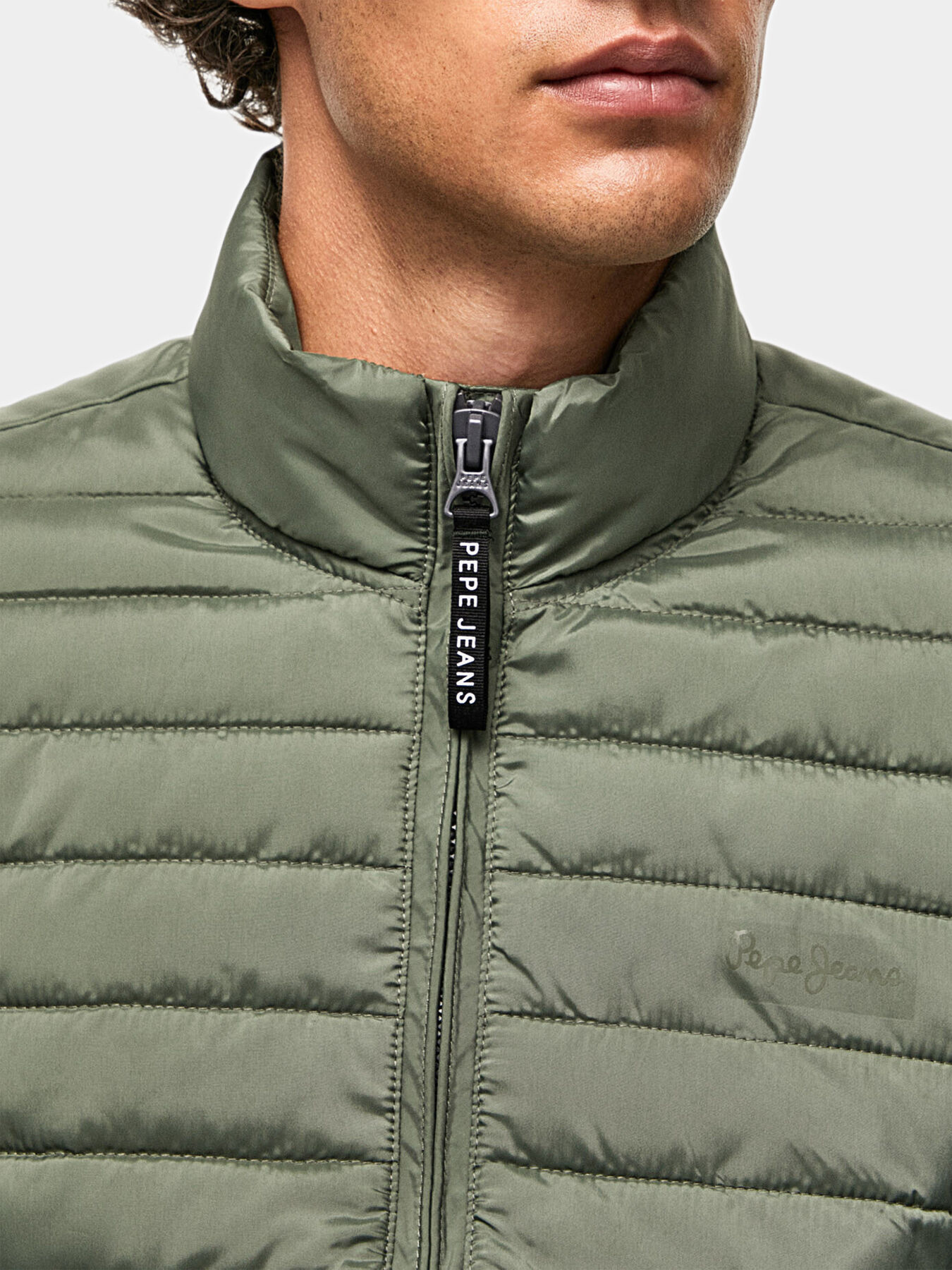 CONNEL green jacket with quilted effect brand Pepe Jeans