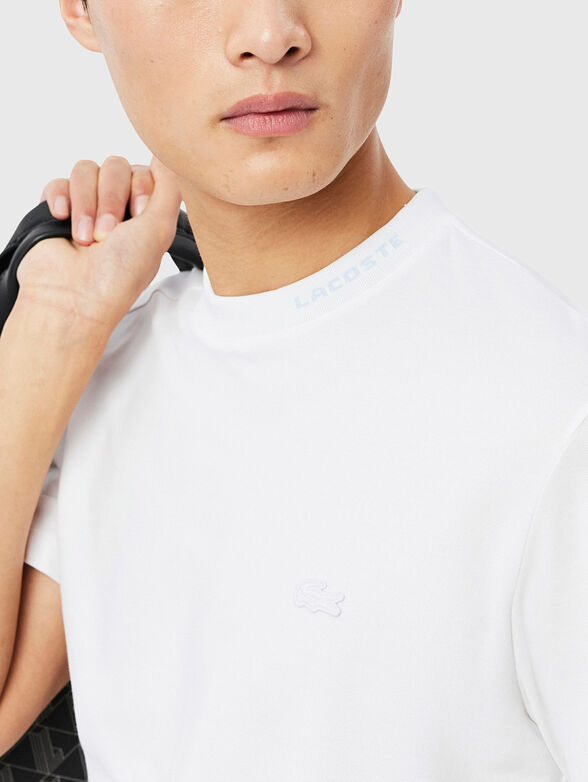 White pique T-shirt - 4