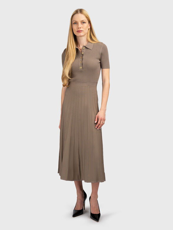 Midi dress in viscose blend - 1