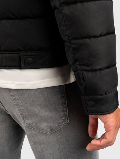 Black jacket with logo accent - 4