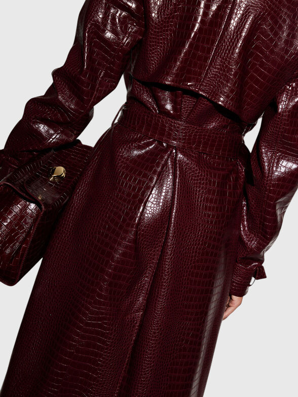 LEONIE Eco leather trench coat - 4