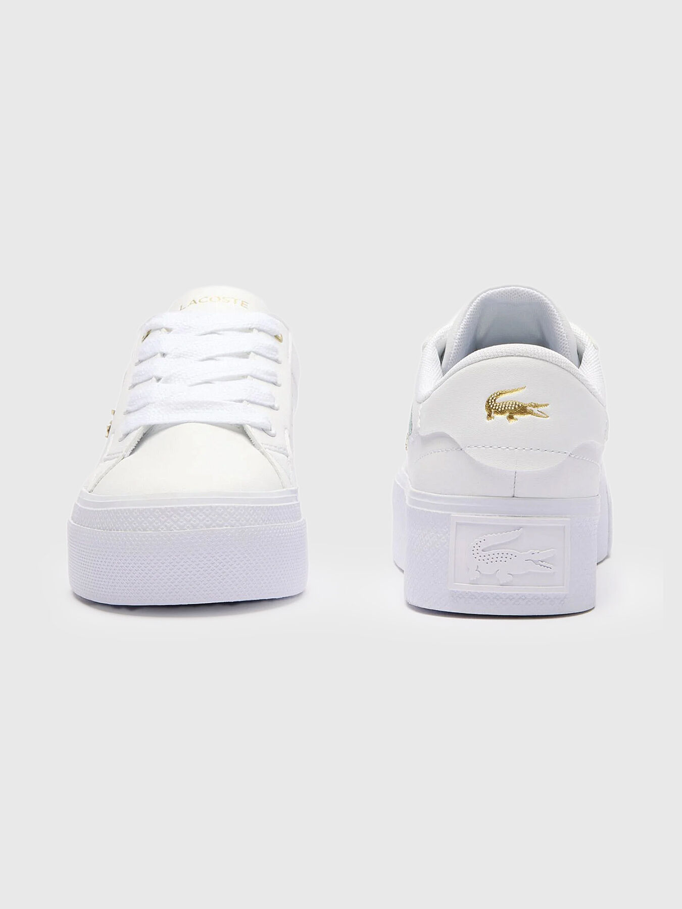 ZIANE white leather sneakers brand LACOSTE Globalbrandsstore en