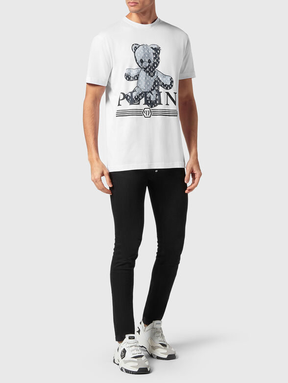 TATTOO print black T-shirt  - 2