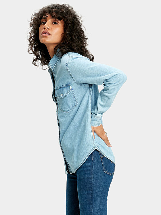 Синя дънкова риза ESSENTIAL WESTERN™ - 2