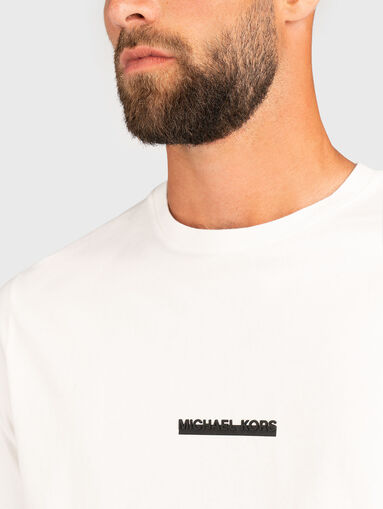 Cotton T-shirt with logo - 4