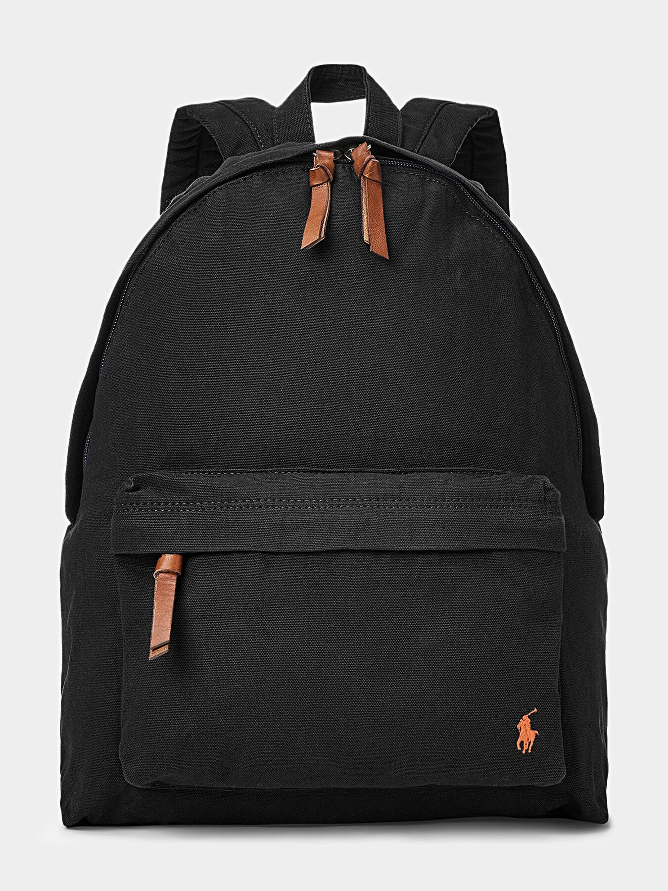 Black cotton backpack brand POLO RALPH LAUREN Globalbrandsstore en