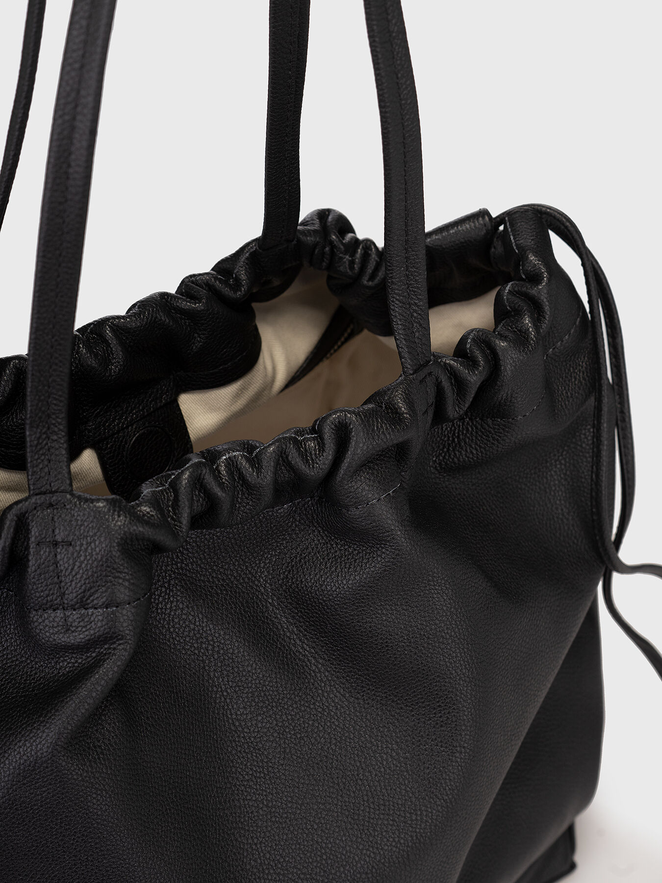BY FAR Oslo Drawstring Tote Bag | Orange | FARFETCH