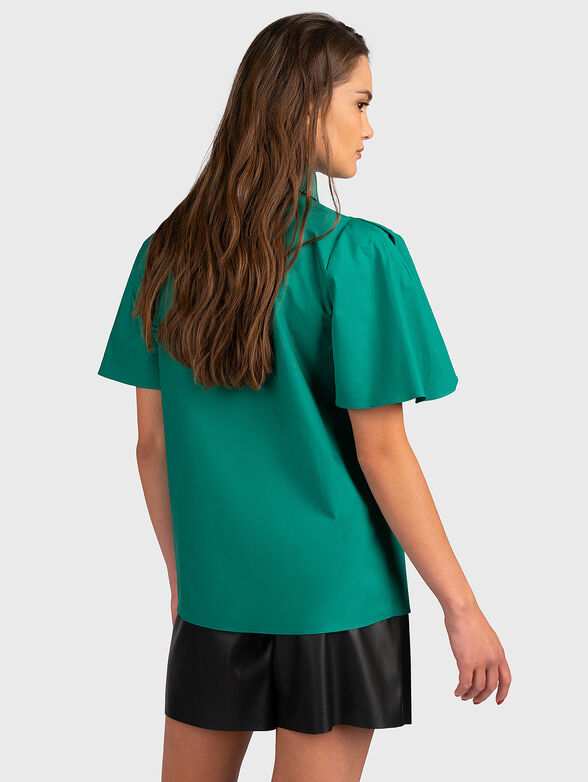 Organic cotton shirt with bow - 3