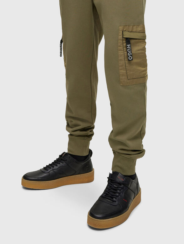 DUERCIA cotton trousers with laces  - 3